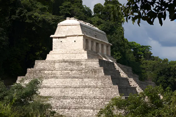 The temple of the inscriptions in Palenque
